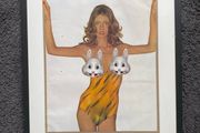 1973 Pirelli Calendar - October Art Framed - 54cm x 73cm