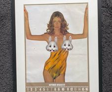 1973 Pirelli Calendar - October Art Framed - 54cm x 73cm