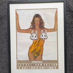 1973 Pirelli Calendar - October Art Framed - 54cm x 73cm