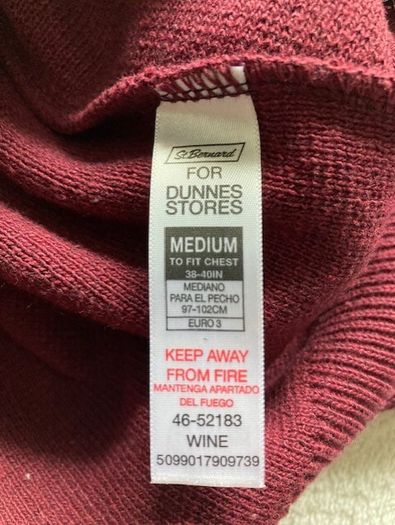 Jumper Size Medium (38-40ins 97-102cms). New