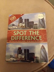 Spot the difference puzzle book