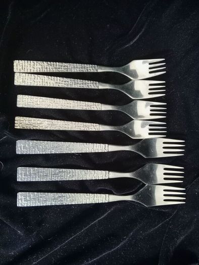 Arthur Price, forks, Atlas cutlery, Cascade, mid century cutlery