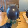 Antique/Vintage Leather Motorcycle Helmet/Gloves Image 3