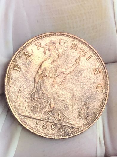 1884 farthing Victoria