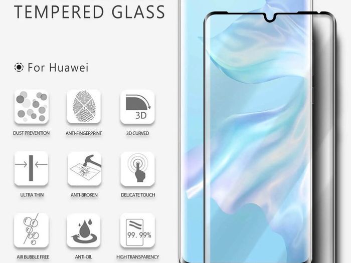 Full Tempered Glass Screen Protectors For Huawei P Smart P20 P30 P40 Pro Lite