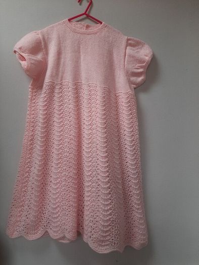vintage childs knitted dress