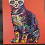 Diamond cat picture - on a canvas Image 9
