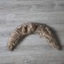 Plush brown faux fur collar Image 4