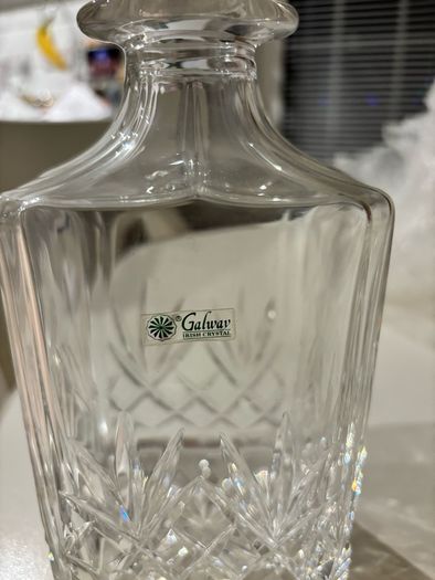 Galway Crystal decanter and 2 brandy glasses