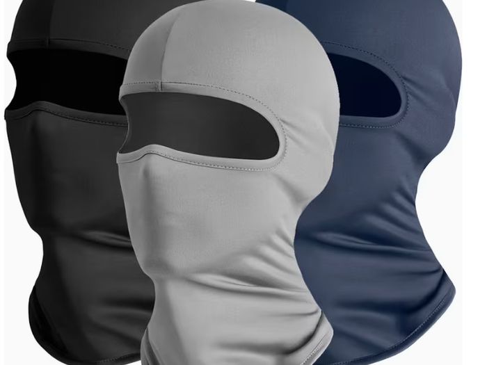 3pcs Breathable Balaclava Face Mask, Lightweight Full Face Cover Liner, Soft Stretch Neck Gaiter Hood, Windproof Cooling Neck Warmer for Men Women, Cycling, Motorcycle, Running, Fishing, Climbing Outdoor Sports.