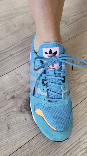 ADIDAS Women's  ZX700 blue mix trainers Sz 8 UK - RRP 149