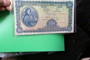 1974 Ireland Ten Pounds Banknote