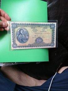 1974 Ireland Ten Pounds Banknote