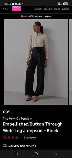 Womans embellished jumpsuit RRP 95suitable for wedding/ special occasion
