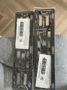 Brand New Genuine Ford Registration Plate Holders: Set of 2