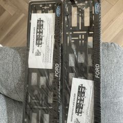 Brand New Genuine Ford Registration Plate Holders: Set of 2