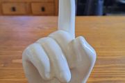 Porcelain hand sculpture Ornament