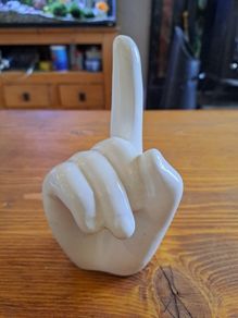 Porcelain hand sculpture Ornament