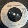 Bobby McFerrin.  Don't worry be happy picture sleeve vinyl record single in vg+ condition Image 2
