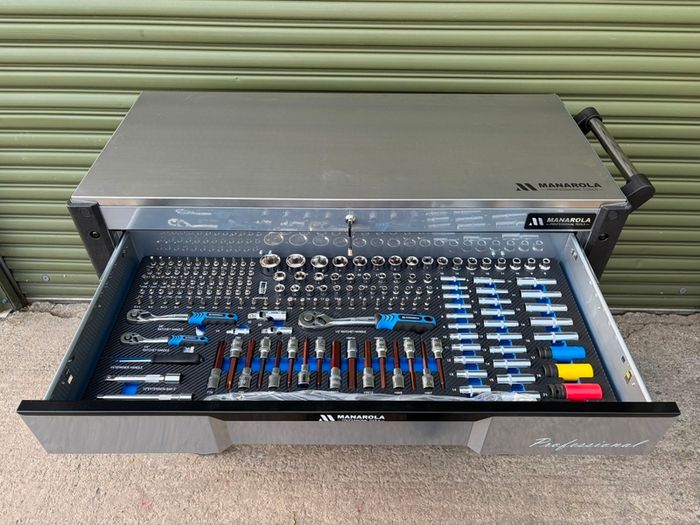 Manarola 12 Drawer Tool Box - Fully Loaded With Tools