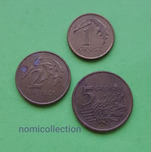 Poland 1991 -2012 years coins.