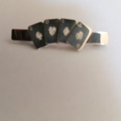 Broach Sterling Silver Poker Texas