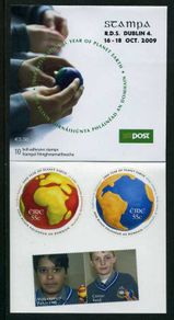 2009 Ireland Stampa Members Souvenir Planet Earth Stamp Commemorative Stamp Booklet Overprinted for Stampa Mint Never Hinged (MNH)