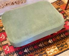 Green Velvet Ottoman