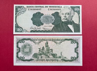 Venezuela  20 Bolivares  1995. PICK 63  ( Uncirculated )