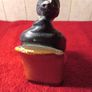 Vintage Chalkware ( Old Lady Sitting On A Rocking Chair  ) Image 2
