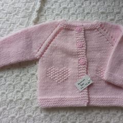 Hand Knit Premature Baby Cardigans: 5-7lbs