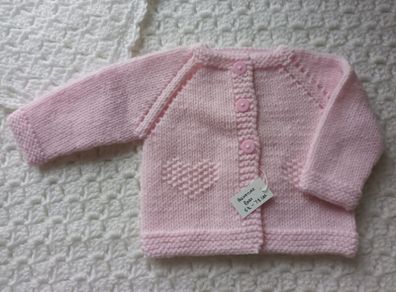 Hand Knit Premature Baby Cardigans: 5-7lbs