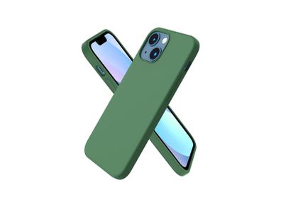 Liquid Silicone Shockproof Case For iPhone 13 Mini Luxury Soft Phone Cover Green New - FHT2IP13MLK