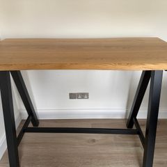 Bar Table Natural Oak/Black