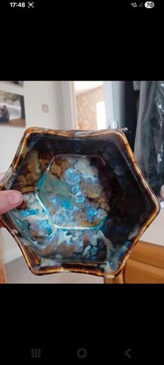1960s glazed planter bowl