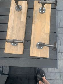 oak shelves