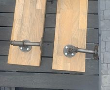 oak shelves