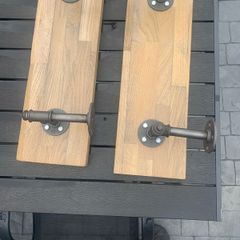 oak shelves