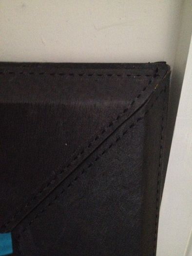 Leather trim Mirror