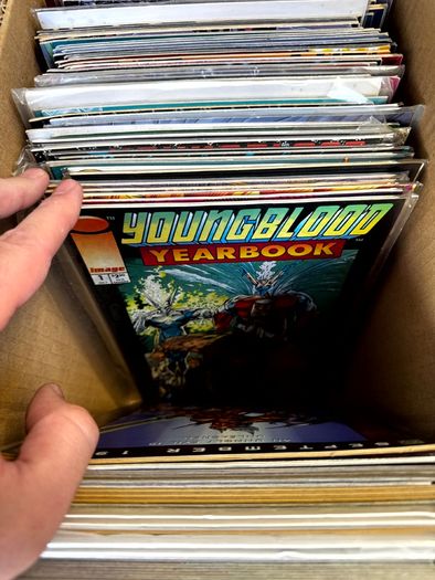 Image & Top Cow Long Comic Box w 320 comics for Sale