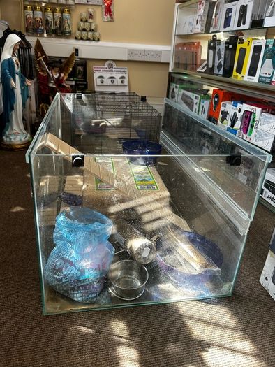 3 Tiers Hamster Cage 2 ft Long with bedding food toys