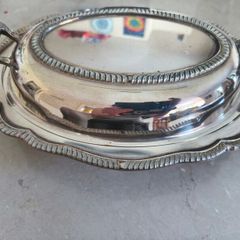 F.B.Rogers Silverware vegetable dish with lid