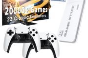Video Game Console 2.4G Wireless Retro Classic Dual Controller Gamepad Game Stick 64GB 20000+ Retro Classical Games Family Gift