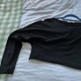top Zara cropped black sweatshirt style top large Image 5