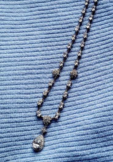 Vintage Van galz .925 silver & swarovski necklace