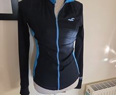 Hollister navy zipped top uk8-10