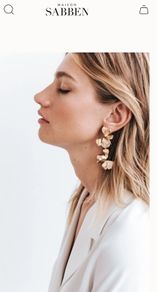 Maison Sabben 24 carat gold earrings