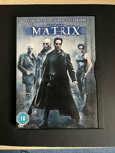 The Matrix. DVD Movie. Staring keanue Reeves & Laurence Fishburne.