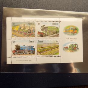 Irish Railways 1984.Mini Sheet.150th Anniversary.Mint never hinged.
