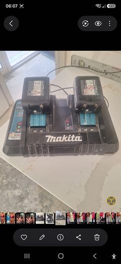 Makita  6.0 ah Battery + Battery dual charger ..
